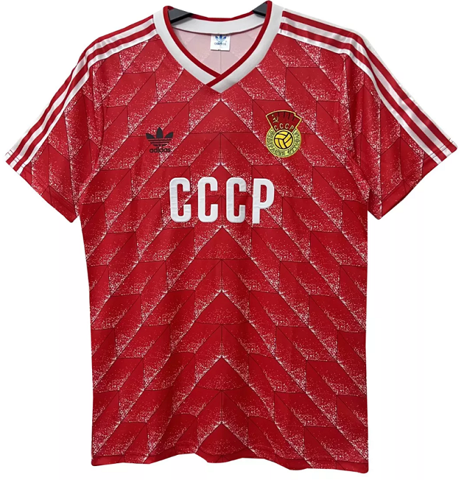 Camisa I Seleção da União Soviética 1989 Adidas retro 